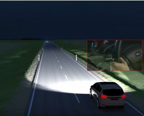 Blendfreies Fernlicht bei Ford