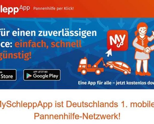 Myschlepp App - Pannerservice für die Tasche